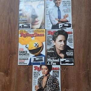 Rolling Stone Magazine Lot 2012-2014 Obama Adele Bruno Mars Deadmau5